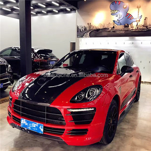 Nuevo Kit de Carrocería de Fibra de Carbono para Macan con Carrocería Ancha y Aletas Traseras, Difusor Trasero de Fibra de Carbono para Auto Deportivo Macan - Product Image 4