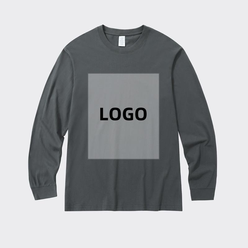 Long Sleeve Cotton T Shirts Bulk Wholesale Custom Logo Long Sleeve