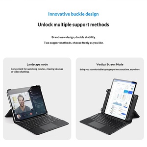 Funda Universal para Tablet con Teclado, Teclado Inteligente Externo para Tablets, Retroiluminación de 7 Colores, Soporte Ajustable para Huawei iPad - Product Image 4