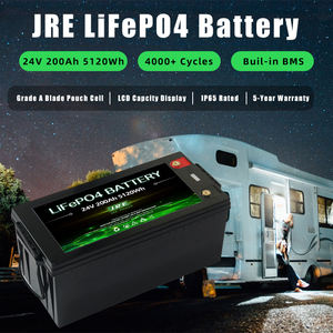 Litio 24V 200Ah LiFePO4 5kwh Batería de litio 25,6 Volt 200amp Batería recargable de fosfato de hierro de litio - Product Image 2