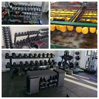 Ensemble de haltères peints en noir de 30 kg avec plaques de poids, haltères réglables pour la salle de sport à domicile, en vente