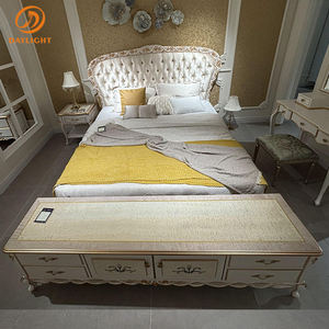 Adboard bọc LED ánh sáng kệ hình ảnh thiết kế hiện đại vua Kích thước sang trọng GIƯỜNG KHUNG phòng ngủ phòng khách sạn ngủ thư giãn giường - Product Image 2