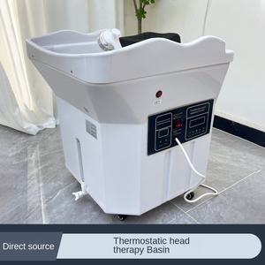Lavabo Portátil Ajustable de Diseño Moderno para Salón de Belleza, Mueble de Champú para Hospital, Barbería y Salón de Belleza con Tanque de Agua - Product Image 4