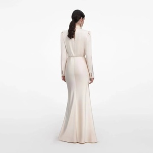 Abito da sera da donna a maniche lunghe con collo alto |   Elegante Abito Aderente da Cerimonia per Matrimoni ed Eventi <span class=keywords><strong>di</strong></span> Gala - Product Image 6