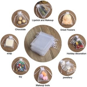 Bolsa de <span class=keywords><strong>Organza</strong></span> Pequeña Personalizada Brillante y Colorida con Cordón para Regalo - Product Image 4