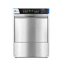 Lavavajillas Comercial Independiente de Acero Inoxidable Automático con Capacidad para 12 Juegos de Vajilla para Bares, Cafeterías y Hogares
