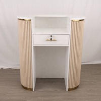 Kisen Foshan - Meuble de réception moderne de luxe beige et blanc pour salon de beauté et SPA, fabriqué en Chine - Vente chaude