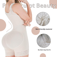 Bodys gainants à fermeture éclair latérale, Fajas Colombianas Moldeadoras, Gaines chirurgicales post-liposuccion Phase 2, Haute compression, Rehausseur de fesses