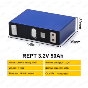 Alta Qualidade 3.2V Lifepo4 50Ah Prismatic Lifepo4 Bateria Recarregável Use Célula 12V 24V 48V Bateria Para Power Bank - Product Image 6