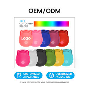 Vibratore a Forma di Rosa con Succhiatore per Capezzoli e Clitoride, Giocattolo Sessuale Notturno per Donne, Vibratore Rosa Luminoso che si Illumina al Buio, Giocattolo per Adulti - Product Image 6