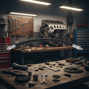 Manguera de Goma 421 Br para Uso Automotriz, Manguera Negra Flexible con Conexiones Metálicas - Product Image 3