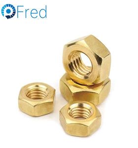 Écrou hexagonal en laiton DIN 934 M3 M4 M5 M6 M10 M20 Écrou hexagonal métrique en cuivre - Product Image 2