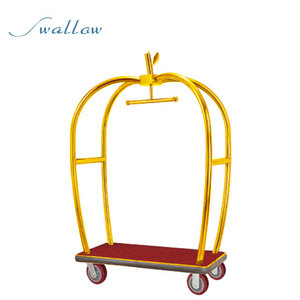 Cochecito <span class=keywords><strong>de</strong></span> Metal <span class=keywords><strong>de</strong></span> alta calidad para Hotel, carrito <span class=keywords><strong>de</strong></span> equipaje <span class=keywords><strong>de</strong></span> alta calidad con forma <span class=keywords><strong>de</strong></span> jaula para pájaros, compra en forma <span class=keywords><strong>de</strong></span> golondrina - Product Image 2