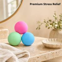 Balles anti-stress en mousse mate douce au toucher, vente en gros, lot en vrac, balles anti-stress à presser pour le bureau