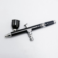 Dual-Action-Airbrush-Pen mit Schwerkraftzufuhr, Mini-Airbrush-Spritzpistole für Nagelkunst, Make-up, Tattoo, Modellbau, Tortendekoration, Auto