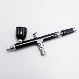 Aerógrafo de Dupla Ação com Alimentação por Gravidade, Mini Pistola de Pulverização para Arte em Unhas, Maquiagem, Tatuagem, Pintura de Modelos, Decoração de Bolos e Carros - Product Image 3