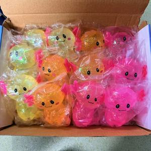 Caja de Juguetes Squishies de Dumplings Misteriosos Arcoíris, Bolitas Sensoriales Antiestrés de Panecillos al Vapor con Purpurina y Bolas Coloridas - Product Image 6