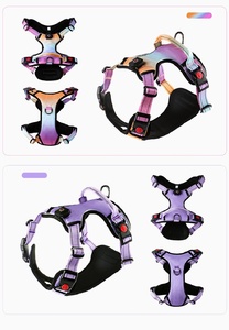 USB充電器と簡単に調整できるバックル付きLED安全犬用ハーネスナイトウォーク用高視認性 - Product Image 3