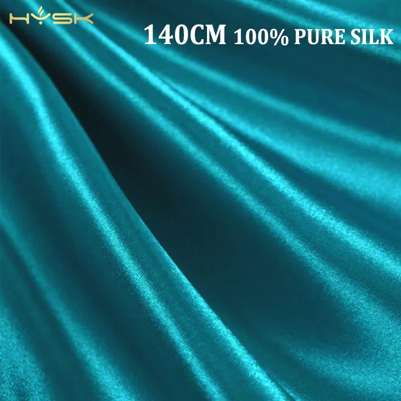 Grosir sutra padat 19mm 140cm bahan tisu mentah 100 kain pakaian Satin sutra murni 128g/meter suzhou untuk seprai