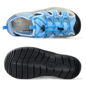 Sandalo <span class=keywords><strong>da</strong></span> <span class=keywords><strong>donna</strong></span> Casual con punta tonda a punta tonda con punta chiusa <span class=keywords><strong>blu</strong></span> di alta qualità - Product Image 3