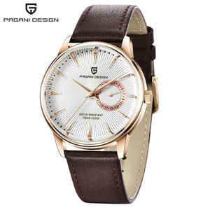 Nouvelle Montre Homme Tendance à Quartz avec Mouvement Japonais 1654, Cadran à Aiguilles 40mm, Bracelet en Cuir, Étanche - Collection 2025 - Offre Spéciale - Product Image 1