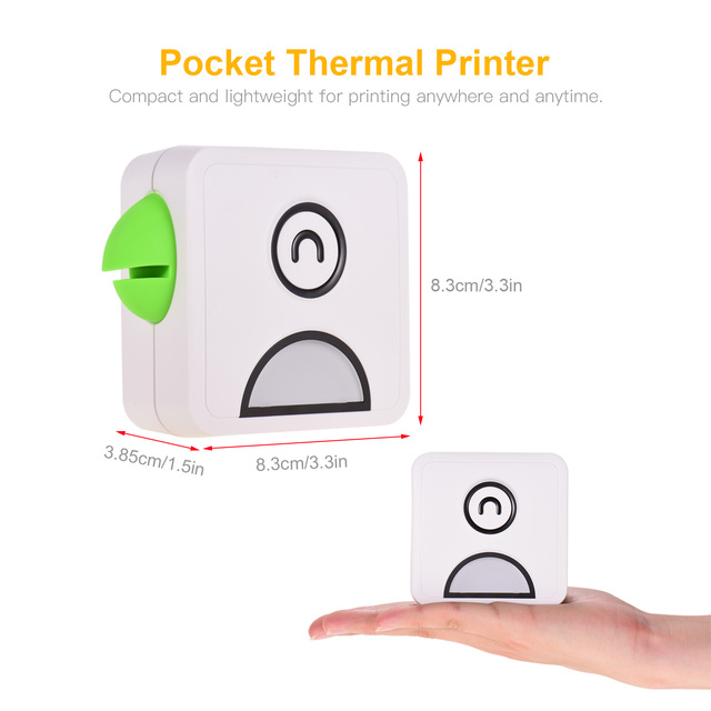 Inkless Portable Mini Wireless Pocket Thermal Photo Printer for Mobile Phone Android & IOS DIY Journal Travel