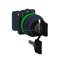 Interruptor de Llave/Sellosa Schneider XB5FG de Plástico Empotrado, Diámetro 30mm, 1/2NO XB5FG03/21/33/41/61, Interruptor Selector de Montaje Empotrado