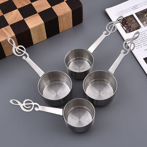Vente en gros. nouvelle note <span class=keywords><strong>de</strong></span> <span class=keywords><strong>musique</strong></span> en acier inoxydable grand moyen petit Saucier cuillère à mesurer cuillère à sauce cuillère à bec - Product Image 1