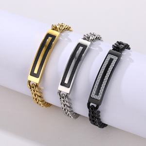 Pulsera de Acero Inoxidable con Logotipo Personalizado, Chapado en PVD, Resistente al Agua y al Deslustre, de Alta Calidad, al por Mayor - Product Image 3