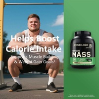 Poudre de protéines massives OEM Muscle Booster - Gainer de poids avec vitamine C pour le soutien immunitaire et la récupération - Formule personnalisée pour la prise de masse corporelle