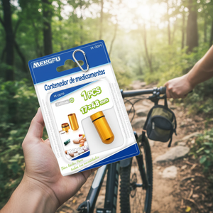 Contenitore Portatile per Medicinali Mengfu 17x48mm, Organizzatore Settimanale per Pillole in Materiale PP, Prodotto in Cina M-0099 - Product Image 3