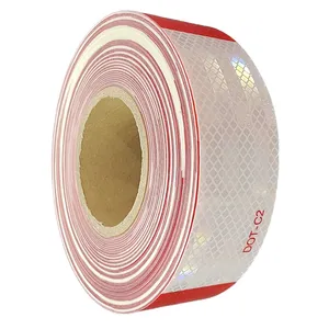 DOT-C2 Reflective Tape Red White Waterproof Self Adhesive Trailer reflective sticker Outdoor Safety Caution Reflector