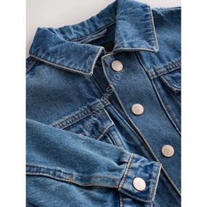 Veste en jean OEM pour femmes Vêtements décontractés d'automne Veste en jean boutonnée Veste en jean pour femmes - Product Image 3