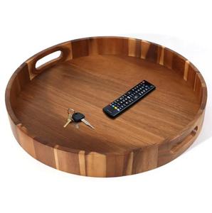 Caja de Almacenamiento de Alimentos, Bandeja Giratoria de Madera Maciza para Condimentos, Plato Giratorio de Cocina de Madera - Product Image 2