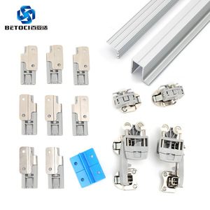 BETOCI Wardrobe Folding Door Track Double Damper Ceiling Mount Aluminum Alloy Hardware for Cabinets and Closets - Product Image 2