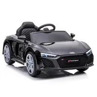 AUDI-coche deportivo eléctrico para niños, vehículo con licencia R8 con control remoto