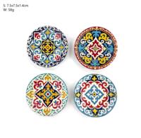 Aimant en céramique imprimé en 3D style national mongol, fait main, produit touristique culturel, vente en gros disponible