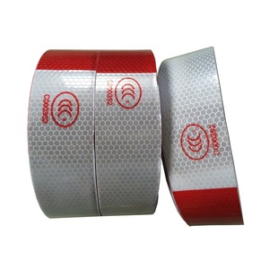 High Visibility PVC Honeycomb Reflective <strong>Safety</strong> <strong>Tape</strong> Waterproof and Durable Adhesive Warning Strips for Trailers &amp; Trucks - Product Image 2