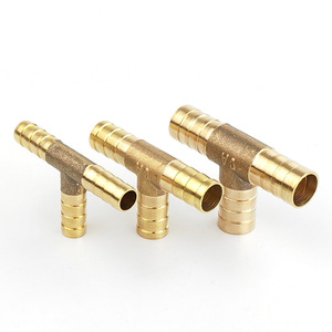 Conector en T de latón para tubo de gas, tipo Pagoda, 2.0MPa, para conexión tráqueal - Product Image 1