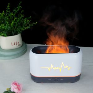 เครื่องเพิ่มความชื้นในอากาศแบบกระจายกลิ่นหอมพร้อมไฟ LED รูปหัวใจ สร้างเอฟเฟกต์เปลวไฟ 3 มิติ ใช้พลังงานจาก USB สำหรับใช้ในบ้านและสำนักงาน - Product Image 4