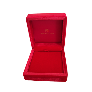 Elegante joyero de terciopelo de seda, joyero personalizado con logotipo, caja colgante de lujo, embalaje de joyería de terciopelo de seda - Product Image 4