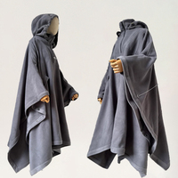 Manteau Abaya en polaire personnalisé avec poches pour femme, robe musulmane, vêtement islamique instantané, Ramadan, Eid Abaya