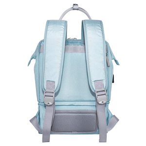 Bolsa térmica multifuncional para madre e hijo, tamaño 26*17*38 cm, color rosa y azul, poliéster + película de aluminio, Vietnam, con capas y USB - Product Image 3