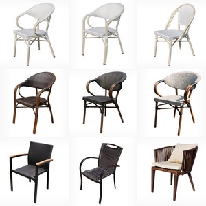 Xinxiangyi Furniture Outdoor Garden Chair Aluminum Alloy Frame Woven Rattan <b>Seat</b> Classic Style Breathable Durable Terrace Chair - Product Image 4