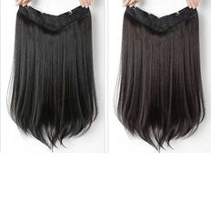 Semi-rico recto U tictac pieza de cabello 8-36 pulgadas Natural suelta onda profunda rizado recto un donante estilos de onda suelta - Product Image 1