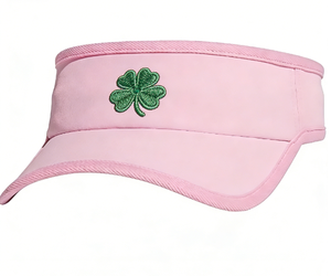 Visera Deportiva Bordada con Trébol de Cuatro Hojas del Día de San Patricio Irlandés, Ajustable, con Parte Superior Abierta, para Golf, Tenis y Running - Product Image 2