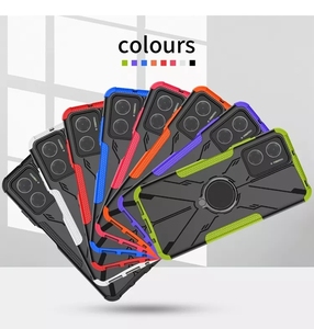 Nuovissima Custodia per Telefono con Design a Supporto ad Anello in TPU+PC Antiurto Stile Mecha per <span class=keywords><strong>Redmi</strong></span> Note 11 <span class=keywords><strong>Pro</strong></span> <span class=keywords><strong>K40</strong></span> Gaming - Product Image 2