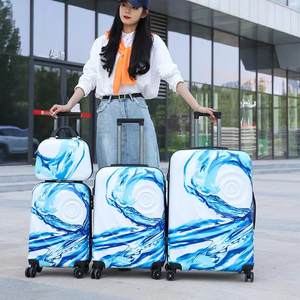 Bagages PP personnalisés prix de gros sacs de voyage en soie imprimés valise valises légères chariot de voyage - Product Image 3