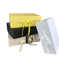 Boîtes cadeaux de luxe avec logo personnalisé, boîtes rigides en carton, emballage magnétique, boîtes pliantes de luxe avec couvercle rabattable, ruban, boîtes en papier