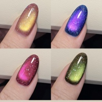 ZRKGEL Nail Suppliers DANNY COLL – Kit de vernis gel multi-chrome effet œil de chat 24 couleurs, paillettes hivernales foncées, sans TPO ni HEMA, vente en gros usine